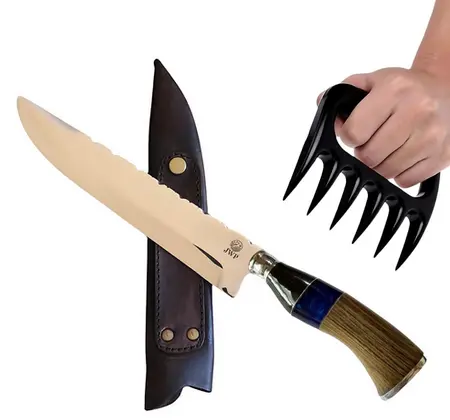 Faca Churrasco Artesanal Picanheira + Garra de Urso