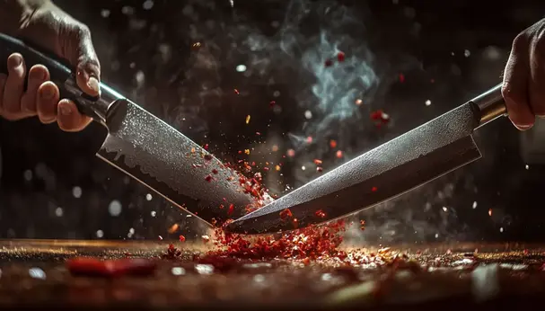 A Faca de Chef Artesanal Precisão e Ergonomia