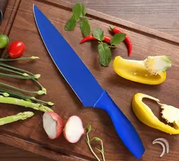 Faca Santoku Colorida GUIA