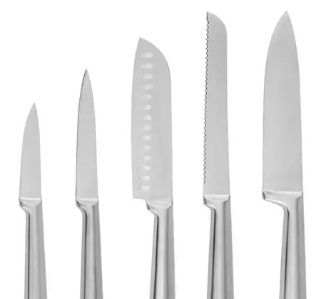 Kit de Facas de Cozinha 5 Peças em Aço Inox